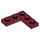 LEGO Donkerrood Plaat 3 x 3 Hoek (77844)