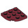 LEGO Dark Red Plate 3 x 3 Round Corner (30357)
