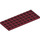 LEGO Donkerrood Plaat 4 x 10 (3030)