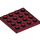 LEGO Donkerrood Plaat 4 x 4 (3031)