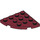 LEGO Donkerrood Plaat 4 x 4 Ronde Hoek (30565)