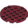 LEGO Rouge foncé assiette 6 x 6 Rond avec Épingle Trou (11213)