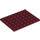 LEGO Dark Red Plate 6 x 8 (3036)