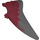 LEGO Dark Red Pteranodon Wing Left with Marbled Dark Stone Gray Pattern (98088)