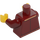 LEGO Dark Red Rafter in Dark Red Jacket Minifig Torso (973 / 76382)