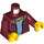 LEGO Dark Red Rafter in Dark Red Jacket Minifig Torso (973 / 76382)