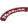 LEGO Dark Red Rail 13 x 13 Curved with Edges (25061)