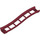 LEGO Dark Red Rail 2 x 16 x 3 Bow Inverted with 3.2 Shaft (34738)