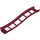 LEGO Dark Red Rail 2 x 16 x 3 Bow Inverted with 3.2 Shaft (34738)