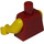 LEGO Donkerrood Roman Emperor Torso (973 / 88585)