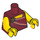 LEGO Dark Red Roman Emperor Torso (973 / 88585)