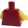 LEGO Donkerrood Roman Emperor Torso (973 / 88585)