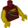 LEGO Dark Red Roman Emperor Torso (973 / 88585)