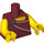 LEGO Mørkerød Roman Emperor Torso (973 / 88585)