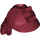 LEGO Dark Red Samurai Helmet with Clip and Long Visor (65037 / 98128)