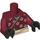 LEGO Dark Red Samurai Warrior Torso (973 / 88585)