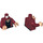 LEGO Rojo oscuro Scarlet Witch con Printed Piernas Minifigura Torso (973 / 76382)