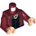 LEGO Dunkelrot Scarlet Witch mit Printed Beine Minifigur Torso (973 / 76382)