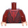 LEGO Mørkerød Scarlet Witch med Tiara Minifig Torso (973 / 76382)