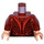 LEGO Mørkerød Scarlet Witch med Tiara Minifig Torso (973 / 76382)