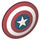 LEGO Dunkelrot Schild mit Gebogen Gesicht mit Captain America Muster (10532 / 17459)