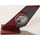 LEGO Dark Red Shuttle Tail 2 x 6 x 4 with White Eagle Head in Circle Pattern on Both Sides Sticker (6239)