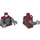 LEGO Dark Red Sith Warrior Minifig Torso (973 / 76382)