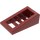 LEGO Rouge foncé Pente 1 x 2 x 0.7 (18°) avec Grille (61409)