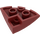 LEGO Dark Red Slope 1 x 3 x 3 Curved Round Quarter  (76797)