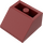 LEGO Donkerrood Helling 2 x 2 (45°) Omgekeerd met platte afstandsring eronder (3660)