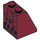 LEGO Rouge foncé Pente 2 x 2 x 2 (65°) avec Noir Lace et Ruffles avec tube inférieur (3678 / 14136)