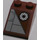 LEGO Dark Red Slope 2 x 3 (25°) with Gray Panels and SW Republic Symbol Sticker with Rough Surface (3298)