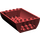 LEGO Dark Red Slope 6 x 8 x 2 Curved Inverted Double (45410)