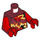 LEGO Dark Red Spinjitzu Burst Kai Minifig Torso (973 / 76382)