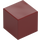 LEGO Tmavě červená Čtverec Minifigurka Hlava s Magma Cube Dekorace (29923 / 106304)