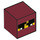 LEGO Dark Red Square Minifigure Head with Ninja Kai Face (19729 / 66841)