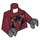 LEGO Dark Red Squid Warrior Torso (973 / 76382)