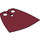 LEGO Dark Red Standard Cape with Medium Dark Flesh Back with Regular Starched Texture (702 / 14307)