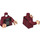 LEGO Rojo oscuro Star-Lord - Mochila cohete Minifigura Torso (973 / 76382)