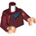 LEGO Dark Red Star-Lord with Dark Red Printed Legs Minifig Torso (973)