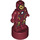 LEGO Dark Red Statuette with Iron Man with Large Faceplate (12685 / 20667)