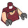LEGO Dark Red Sugi Torso (973 / 76382)