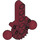 LEGO Dark Red Technic Bionicle Hip Joint with Beam 5 (47306)