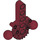 LEGO Dark Red Technic Bionicle Hip Joint with Beam 5 (47306)