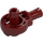 LEGO Dark Red Technic Click Rotation Bushing with Two Pins (47455)