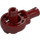 LEGO Dark Red Technic Click Rotation Bushing with Two Pins (47455)