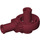 LEGO Dark Red Technic Click Rotation Bushing with Two Pins (47455)