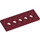 LEGO Donkerrood Technic Plaat 2 x 6 met Gaten (32001)