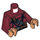 LEGO Donkerrood Temple Bewaker 1 Torso (973 / 76382)