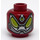 LEGO Dark Red The Beetle Head (Recessed Solid Stud) (3626 / 11511)